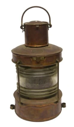 Old Reclaimed Copper & Glass Lantern