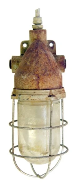 Old Rusted Nautical Sconce