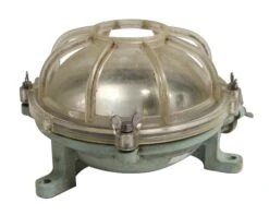 Reclaimed Lucite Green & Clear Nautical Sconce