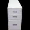 1980s White 3 Drawer Metal Filing Cabinet 2 1980s White 3 Drawer Metal Filing Cabinet -OGT Sale Store office furniture 1980s white 3 drawer metal filing cabinet m215692