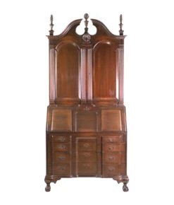 Colonial Mfg. Co. Block Front Mahogany Secretary Desk