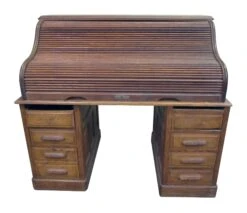 Derbey Desk With S Curve Roll Top