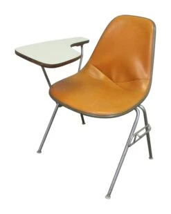 Vinyl Bucket Chair With Side Desk 11 Vinyl Bucket Chair With Side Desk -OGT Sale Store office furniture for sale m222635
