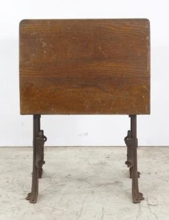 Antique Folding School Row Desk With Cast Iron Legs 13 Antique Folding School Row Desk With Cast Iron Legs -OGT Sale Store office furniture for sale q277237