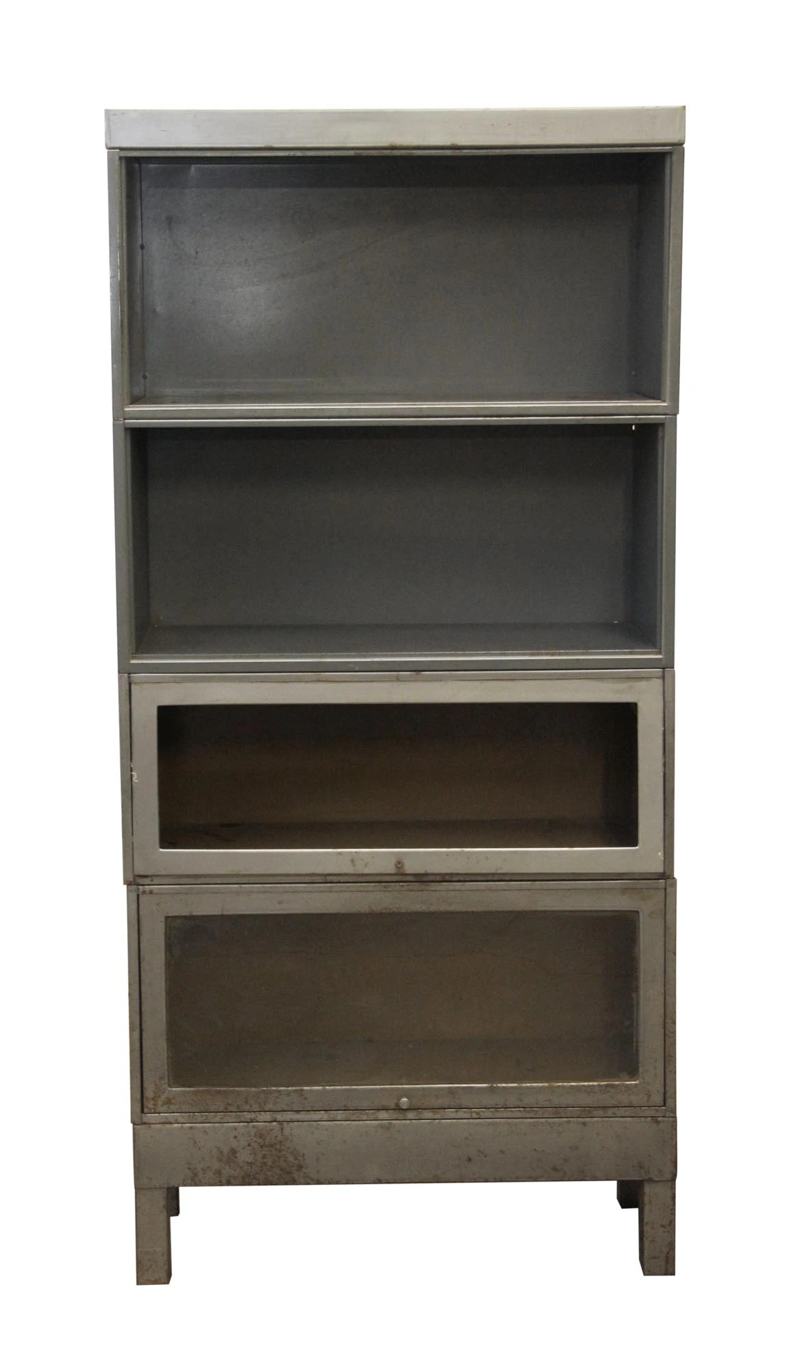 Gray Metal 4 Section Cabinet 3 Gray Metal 4 Section Cabinet