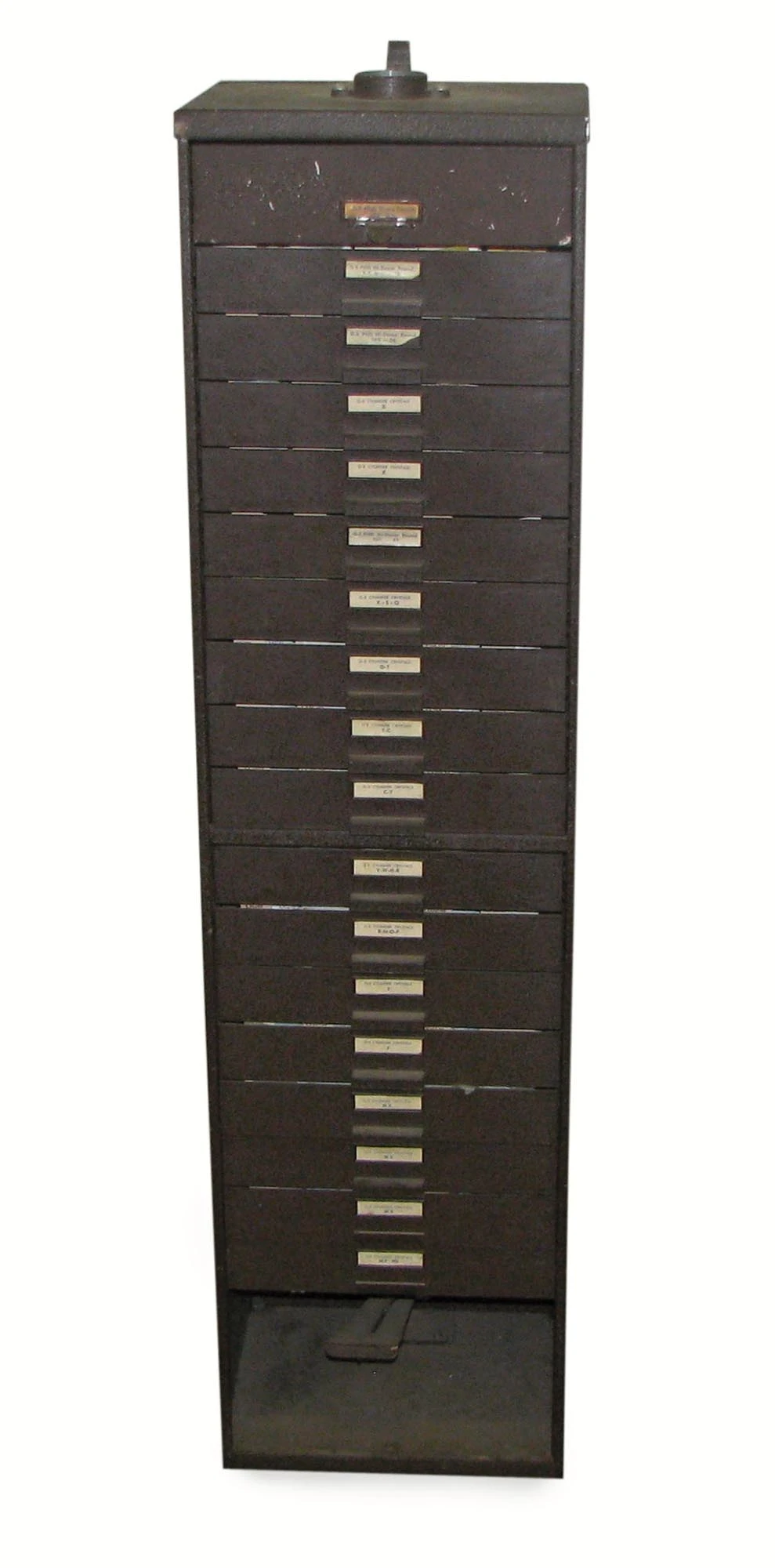 Industrial Metal Tall Narrow Cabinet With Multiple Drawers 3 Industrial Metal Tall Narrow Cabinet With Multiple Drawers