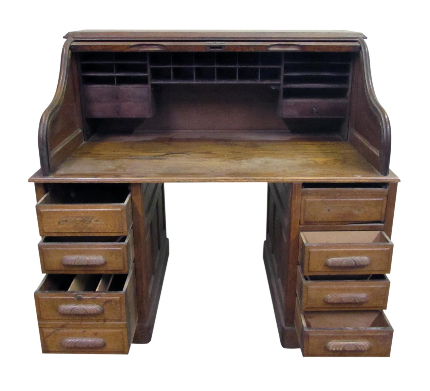 Derbey Desk With S Curve Roll Top 4 Derbey Desk With S Curve Roll Top - Image 2