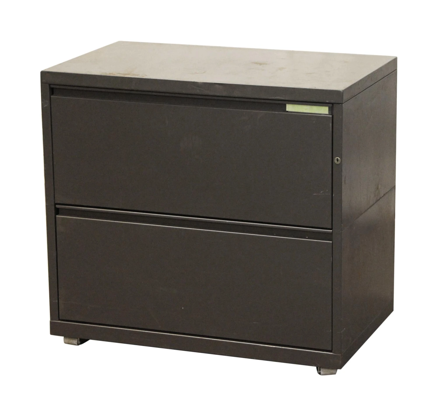 Small Gray Metal Cabinet 4 Small Gray Metal Cabinet - Image 2