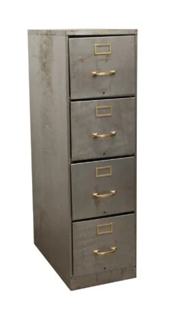 Steelcase Stripped Steel Cabinet With Four Drawers -OGT Sale Store office furniture p262087