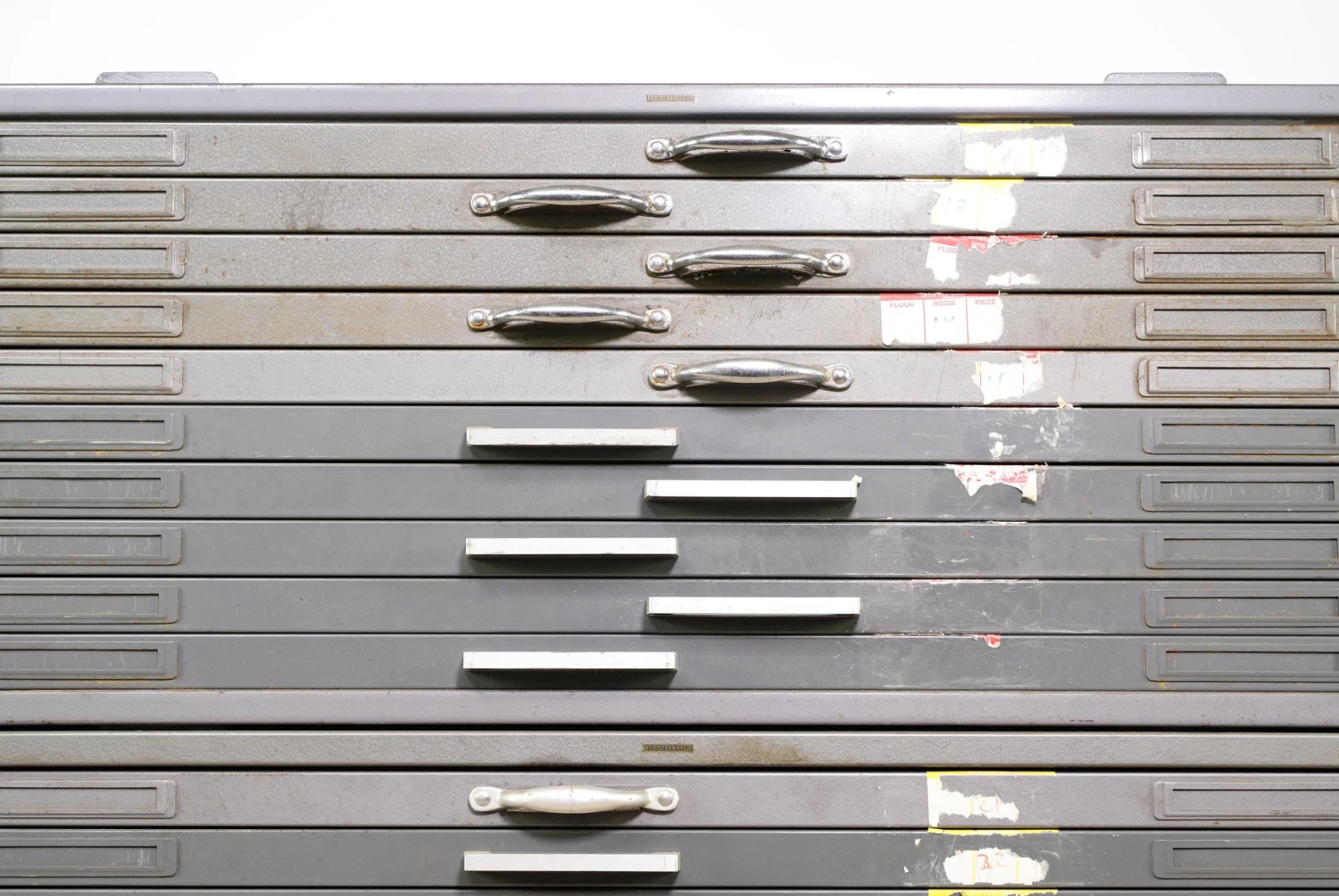 Reclaimed 20 Drawer Steel Flat Map Stack Cabinet 4 Reclaimed 20 Drawer Steel Flat Map Stack Cabinet - Image 2