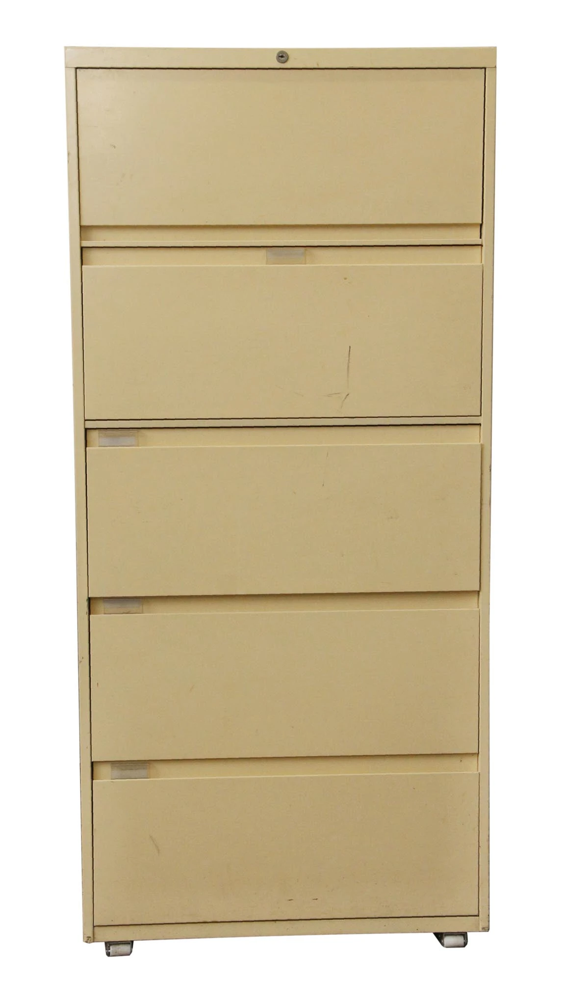 Vintage 5 Drawer Tan Metal File Cabinet 3 Vintage 5 Drawer Tan Metal File Cabinet