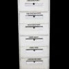 Vintage White Utility Office File Cabinet