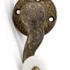 Antique Ornate Nickel Over Brass Bell Lever 1 Antique Ornate Nickel Over Brass Bell Lever -OGT Sale Store other hardware antique ornate nickel over brass bell lever q277877