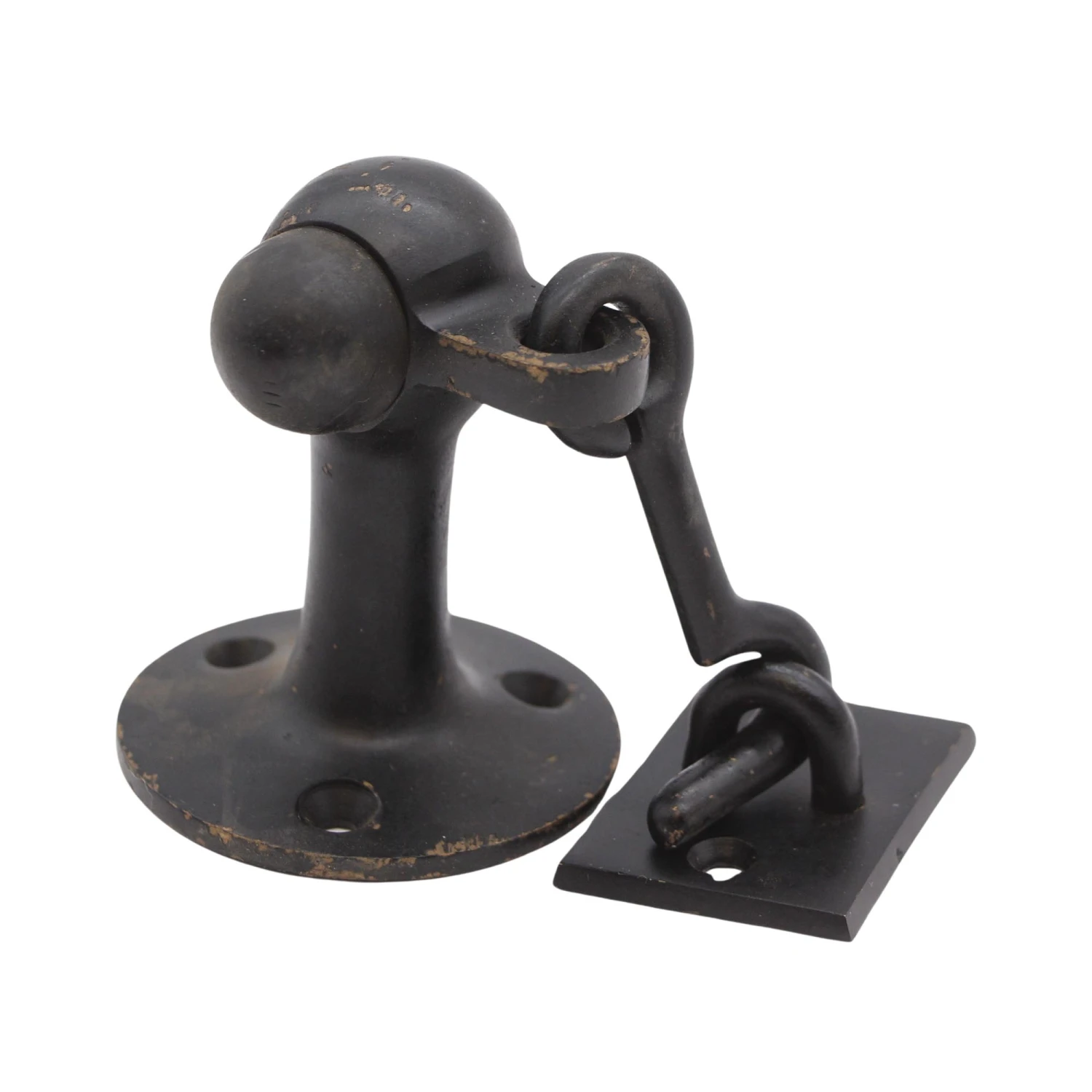 Commercial Blackened Brass Wall Mount Latch Door Stopper 3 Commercial Blackened Brass Wall Mount Latch Door Stopper