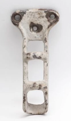 Distressed Painted White Flag Pole Bracket