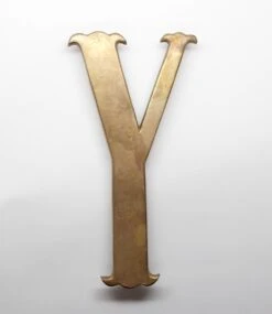 Vintage Small 7.75 In. XYZ Brass Letter Set 10 Vintage Small 7.75 In. XYZ Brass Letter Set -OGT Sale Store other hardware for sale p263960