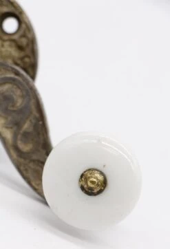 Antique Ornate Nickel Over Brass Bell Lever 10 Antique Ornate Nickel Over Brass Bell Lever -OGT Sale Store other hardware for sale q277877