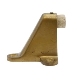 Vintage Brass White Rubber End Wall Mount Door Stop -OGT Sale Store other hardware for sale q285591