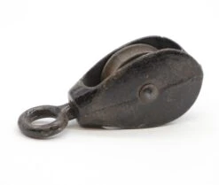Antique Single Wheel Black Cast Iron Pulley 7 Antique Single Wheel Black Cast Iron Pulley -OGT Sale Store other hardware for sale q285608