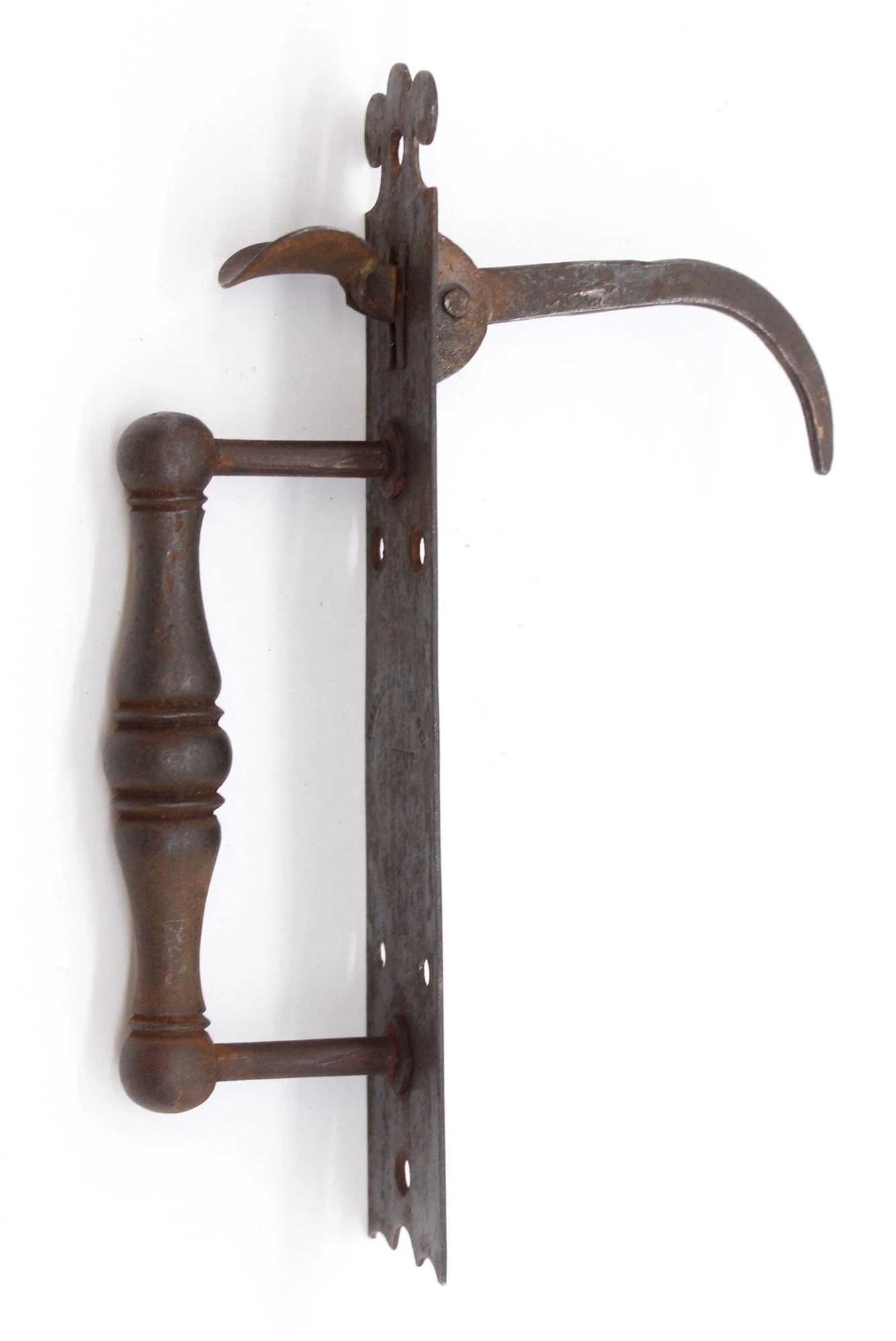 Antique Steel Isbell Curtiss Gate Thumb Latch Handle With Latch Bar 5 Antique Steel Isbell Curtiss Gate Thumb Latch Handle With Latch Bar - Image 3