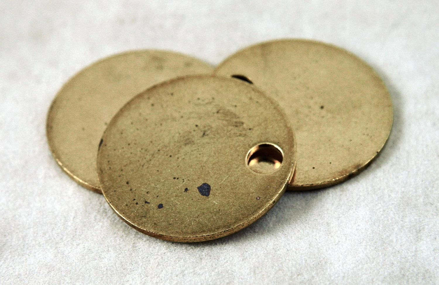 Set Of 50 Unstamped Brass Key Tags 4 Set Of 50 Unstamped Brass Key Tags - Image 2