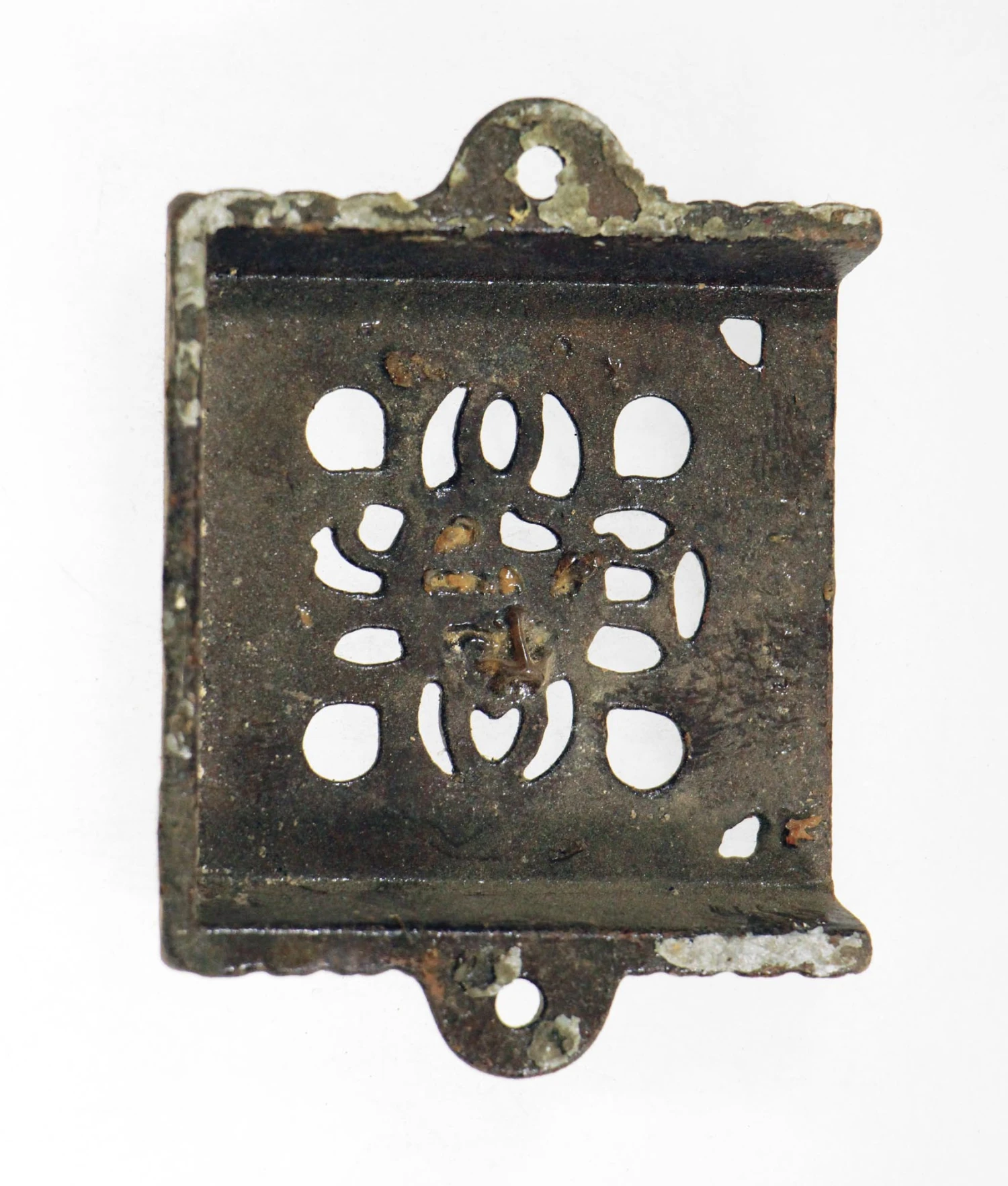 Victorian Iron Wall Business Card Holder 4 Victorian Iron Wall Business Card Holder - Image 2