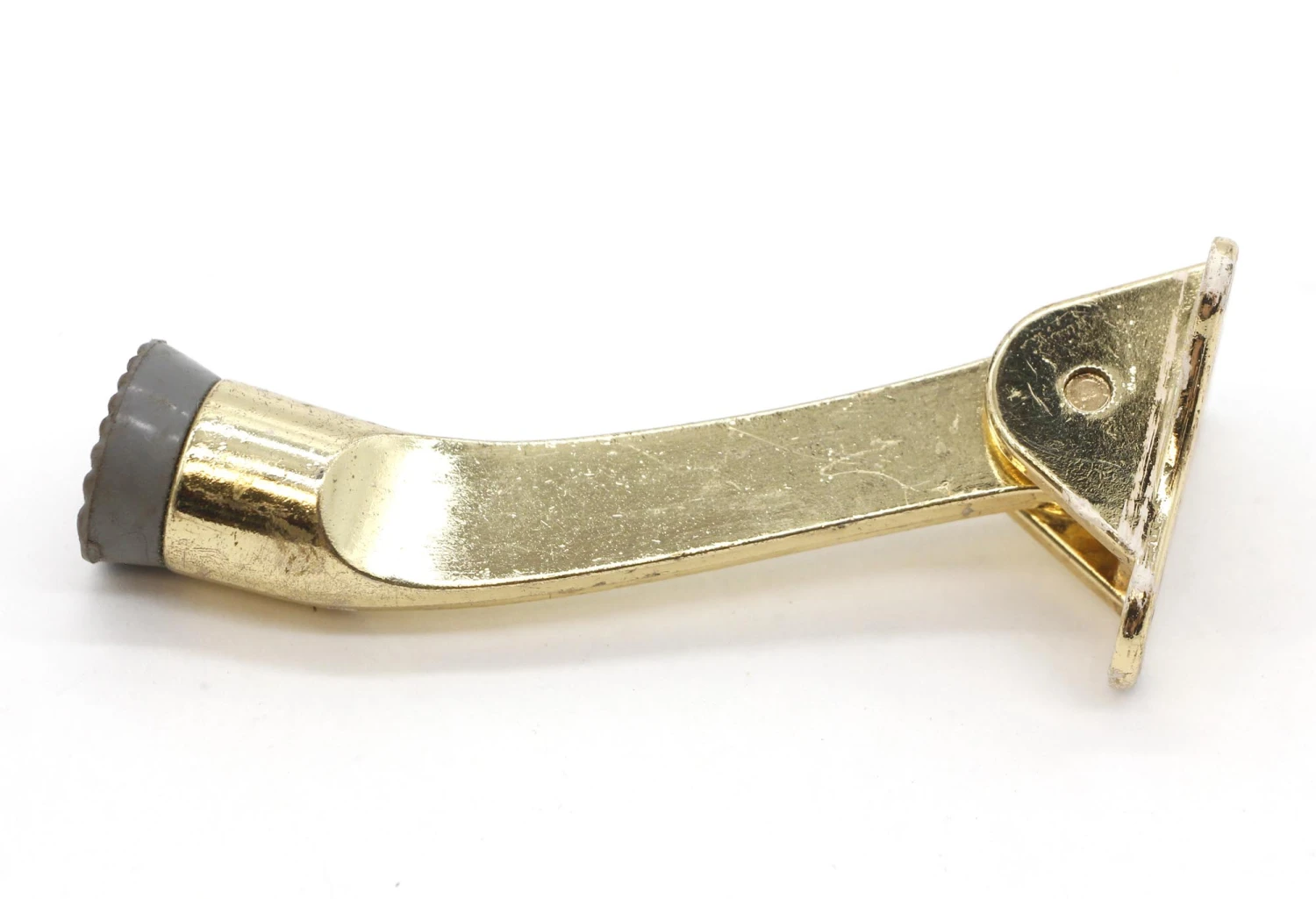 National Polished Brass & Rubber Kick Down Door Stop 3 National Polished Brass & Rubber Kick Down Door Stop