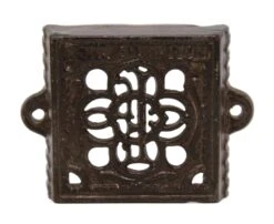 Ornate Iron Card Holder Bracket