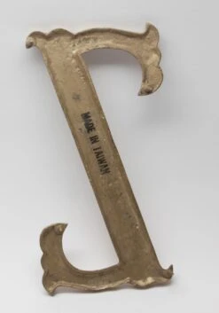 Small 7.75 Solid Brass Letter Z 6 Small 7.75 Solid Brass Letter Z -OGT Sale Store other hardware p263942