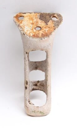 Painted White Flag Pole Bracket