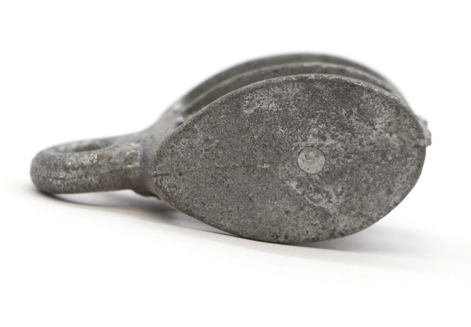 Vintage 2.75 In. Double Wheel Steel Pulley 4 Vintage 2.75 In. Double Wheel Steel Pulley - Image 2