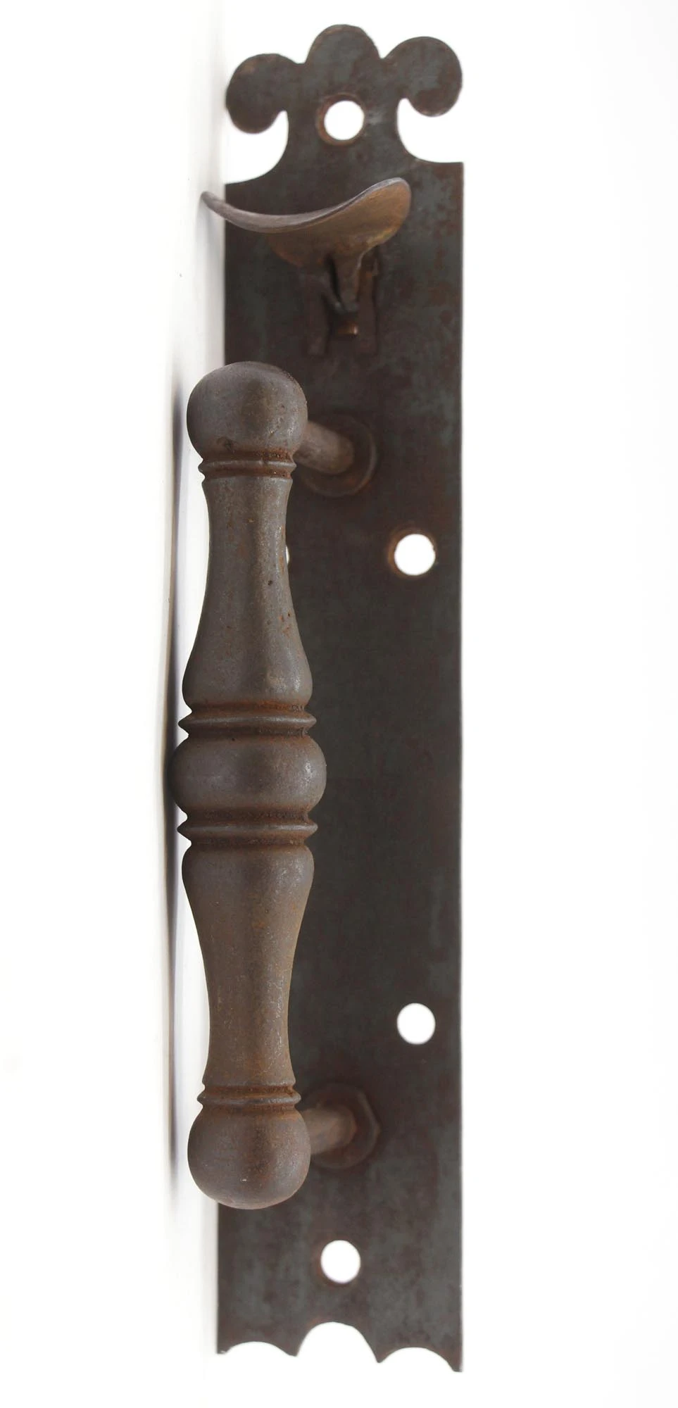 Antique Steel Isbell Curtiss Gate Thumb Latch Handle With Latch Bar 4 Antique Steel Isbell Curtiss Gate Thumb Latch Handle With Latch Bar - Image 2