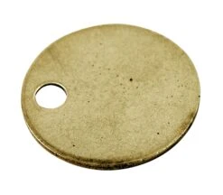 Set Of 50 Unstamped Brass Key Tags