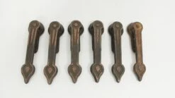 Set Of Six Deco Iron Carpet Holders