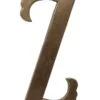 Small 7.75 Solid Brass Letter Z -OGT Sale Store other hardware small 775 solid brass letter z p263942