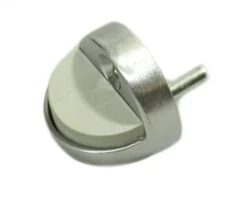 Vintage Brushed Steel Round Door Stop