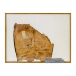 Framed Piece Of Leather From Boot Making Process