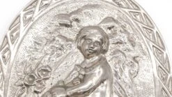 Vintage Cast Aluminum Figural Horseback Oval Silver Wall Relief 11 Vintage Cast Aluminum Figural Horseback Oval Silver Wall Relief -OGT Sale Store other wall art q285644