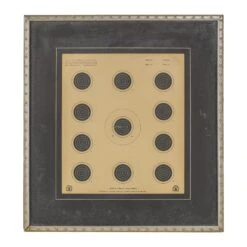 Vintage Framed Official NRA A-17 Shooting Target