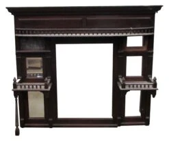 19th Century Wooden Over Mantel