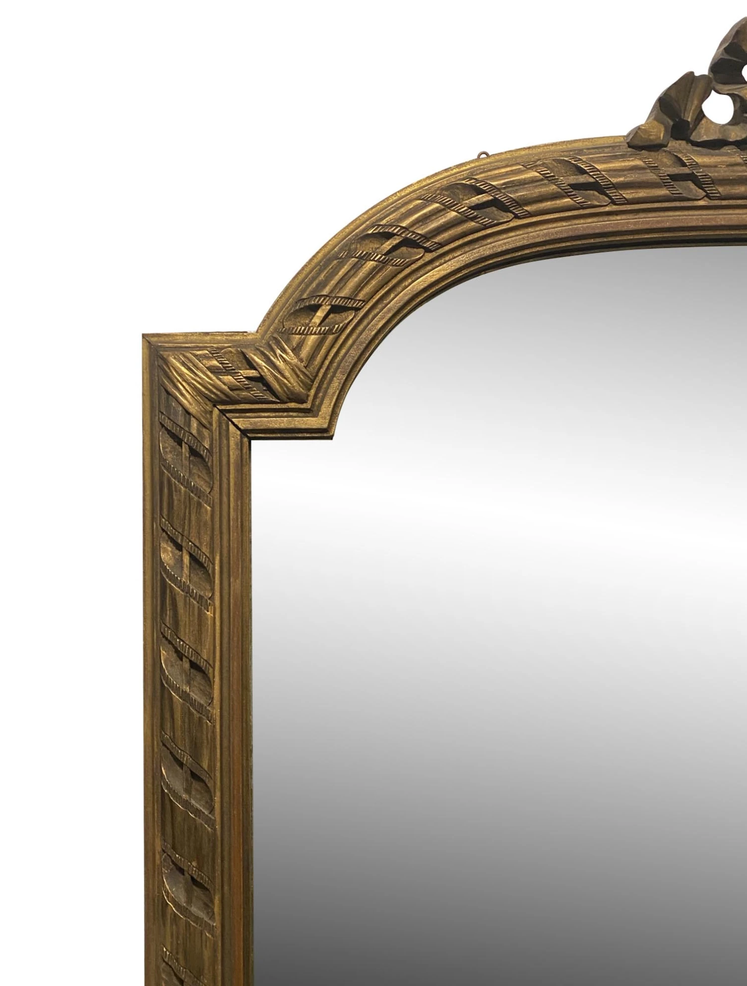 Louis XVI Style Gilded Wood Mirror 4 Louis XVI Style Gilded Wood Mirror - Image 2