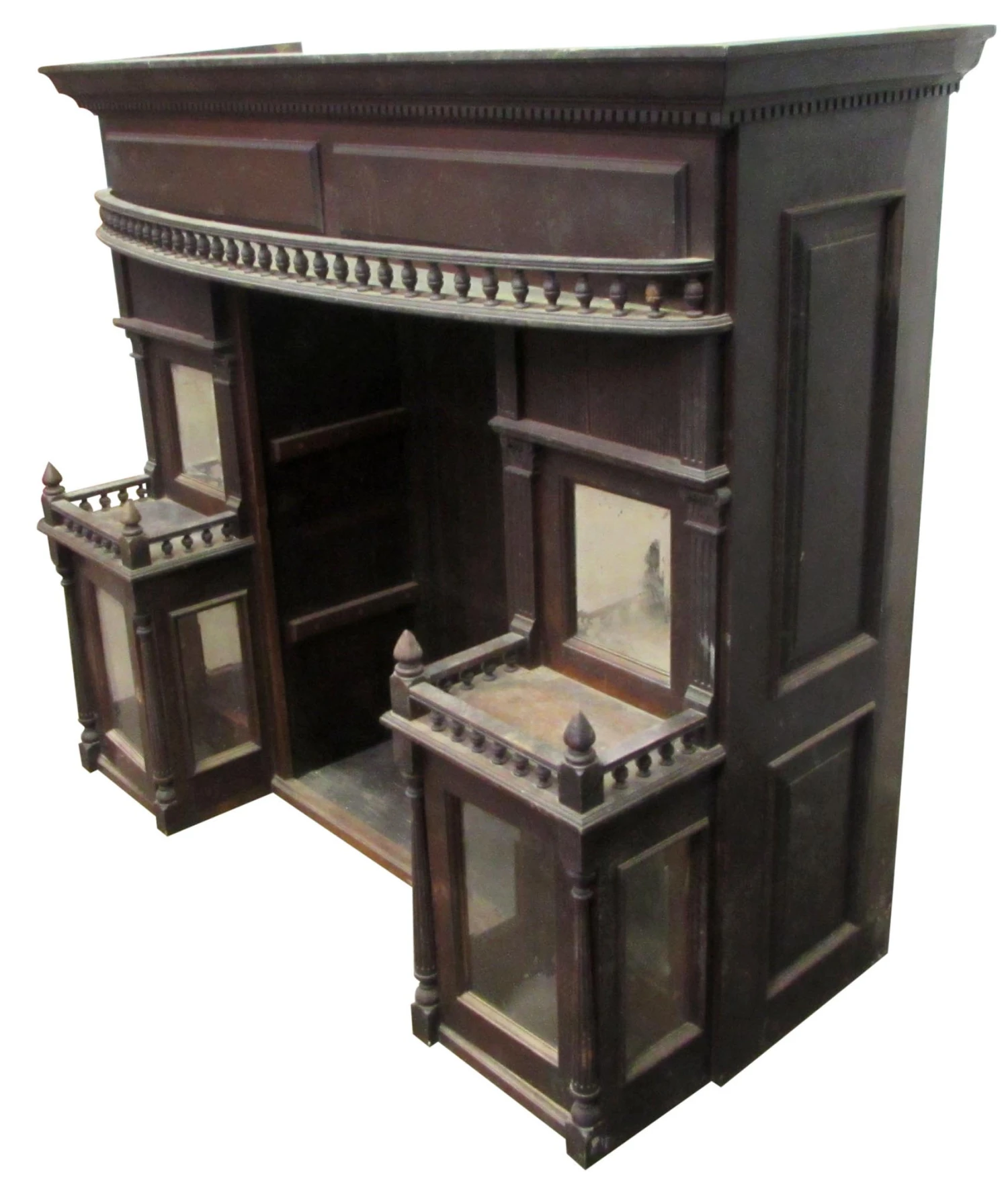 Victorian Mahogany Over Mantel Shelf 5 Victorian Mahogany Over Mantel Shelf - Image 3