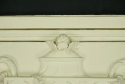 Antique 71 In. Carved Urn White Wooden Overmantel Mirror 20 Antique 71 In. Carved Urn White Wooden Overmantel Mirror -OGT Sale Store overmantels mirrors for sale q284085