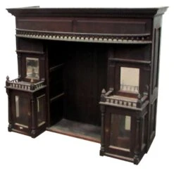 Victorian Mahogany Over Mantel Shelf 12 Victorian Mahogany Over Mantel Shelf -OGT Sale Store overmantels mirrors m220584