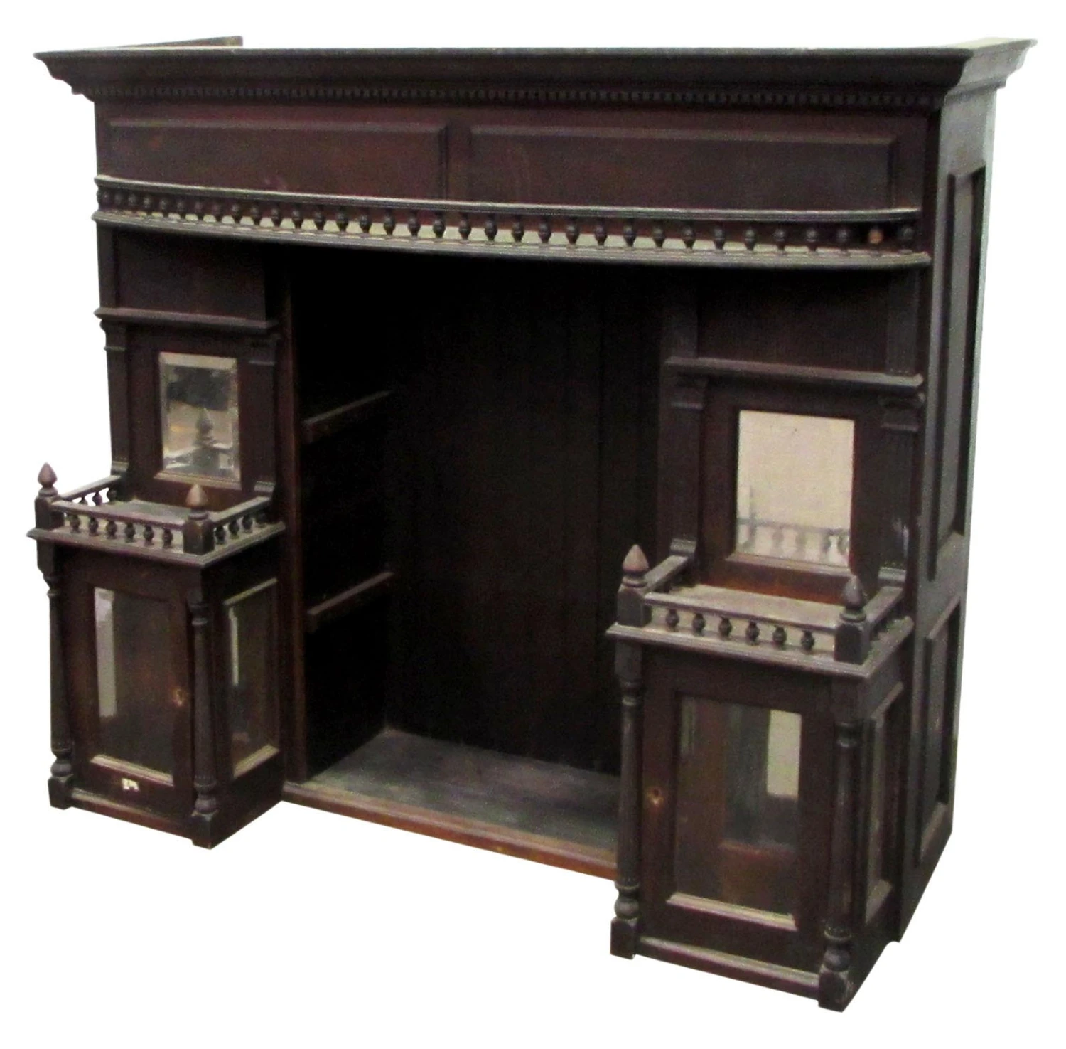 Victorian Mahogany Over Mantel Shelf 4 Victorian Mahogany Over Mantel Shelf - Image 2