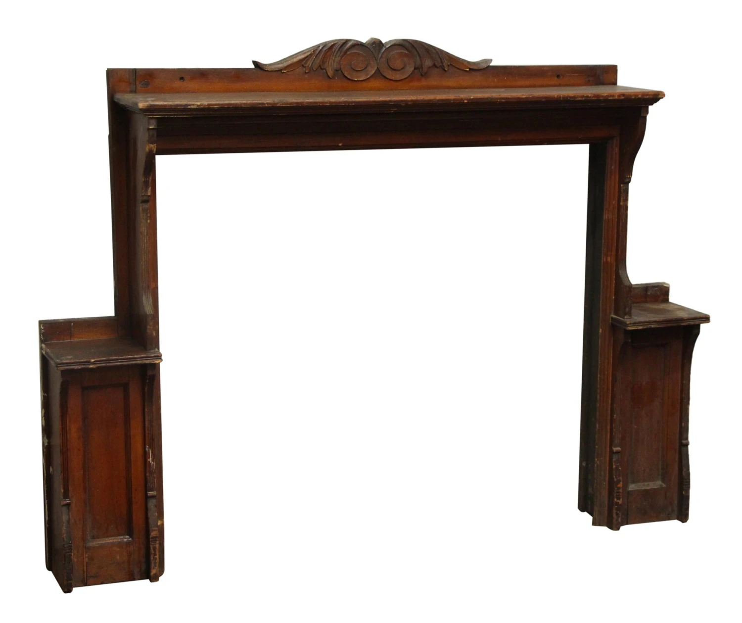 Over Mantel Frame With Side Shelves 3 Over Mantel Frame With Side Shelves