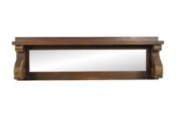 Reclaimed 5 Ft. Wall Mounted Oak Mirror Overmantel