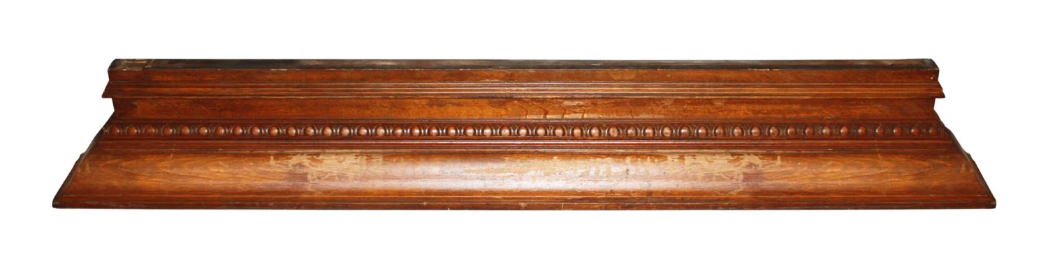 Simple Tiger Oak Pediment Shelf Or Over Mantel 3 Simple Tiger Oak Pediment Shelf Or Over Mantel