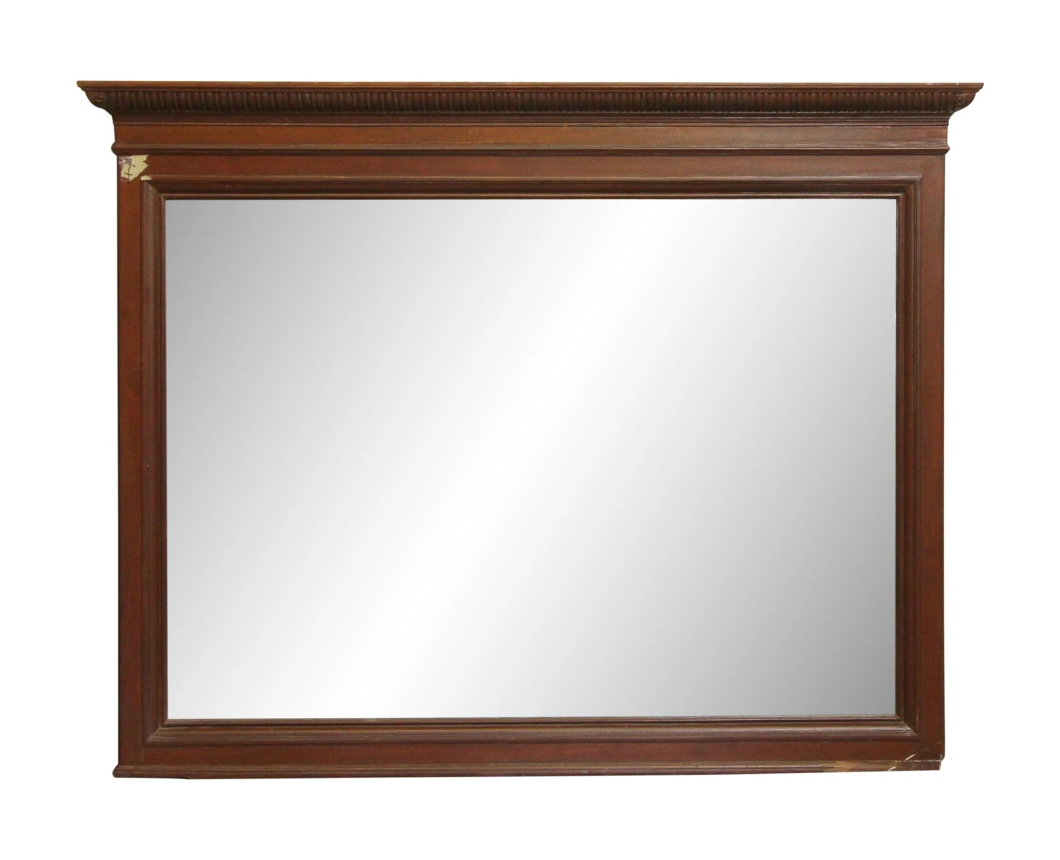 Traditional Mahogany Over Mantel Mirror 3 Traditional Mahogany Over Mantel Mirror