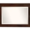 Wood Dresser Top With Beveled Mirrors
